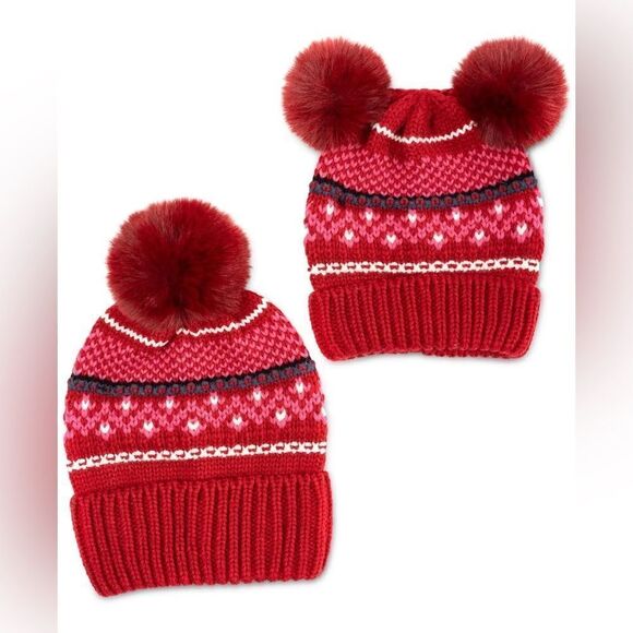 Charter Club Women's Mommy & Me Beanies Set, Created for Macy's - Ivory - Picture 1 of 5